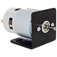 CHANCS Motor eléctrico 775 DC 12V-24V 10000-20000RPM con soporte de montaje de asiento cepillo pequeño motor DC